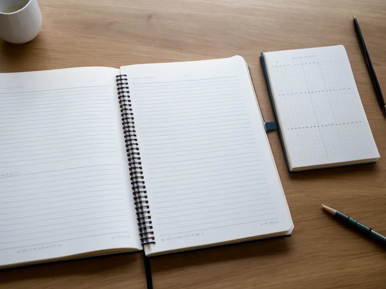 A notebook showing the contrast between complex mnemonics and simple Kanji radical drills.