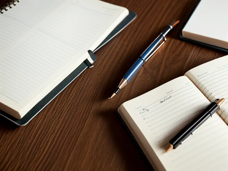 Close-up of a notebook with Italian verbs and freelance work notes on a sunlit desk.