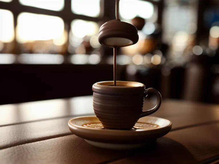 An espresso cup and a phone with a Spanish dictionary app in a Mexico City cafe.