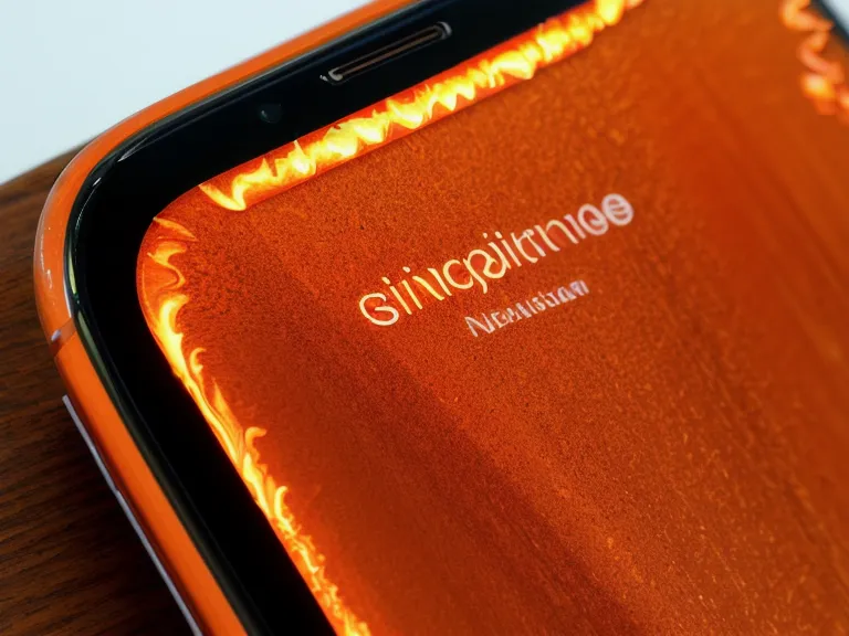 Close-up of a language app streak notification on a phone next to a deli sandwich.